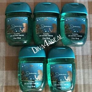 5X Bath & Body Works X DISNEY PRINCESS JASMINE Anti Bacterial Hand Gel Pocketbac